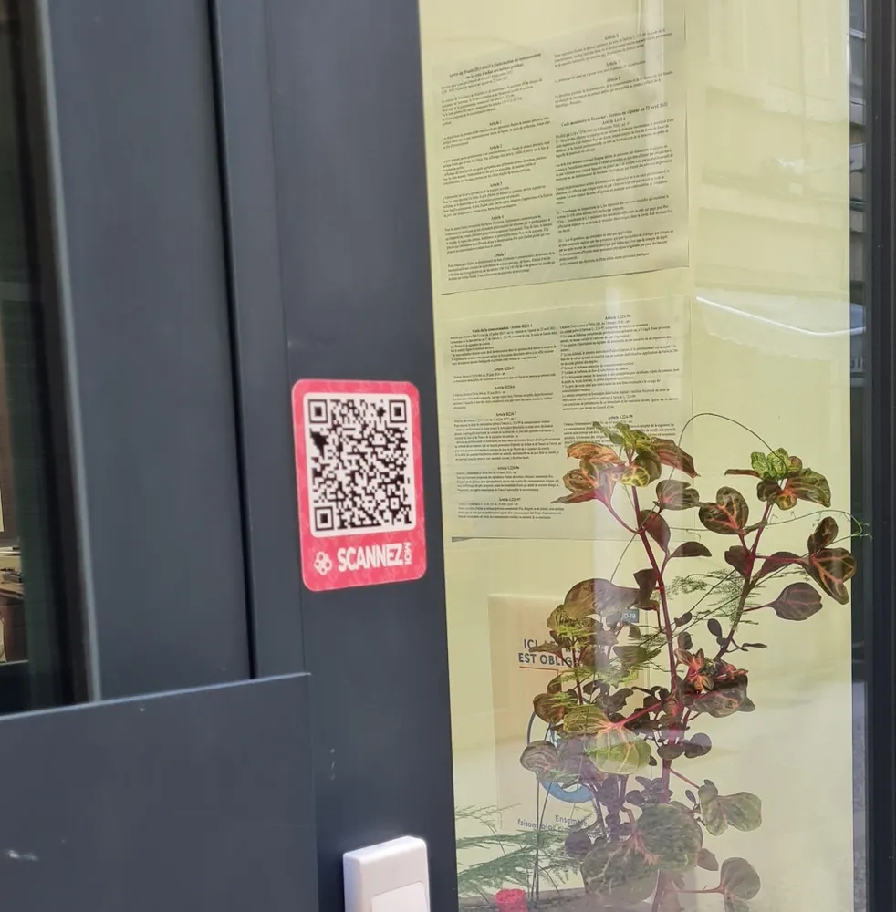 Sticker vitrine
