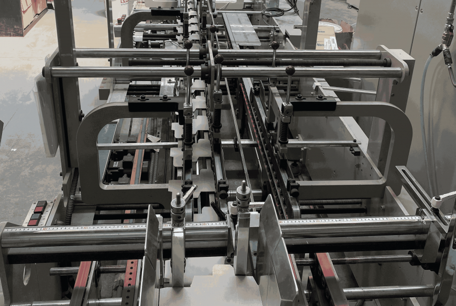 Une plieuse vue du dessus